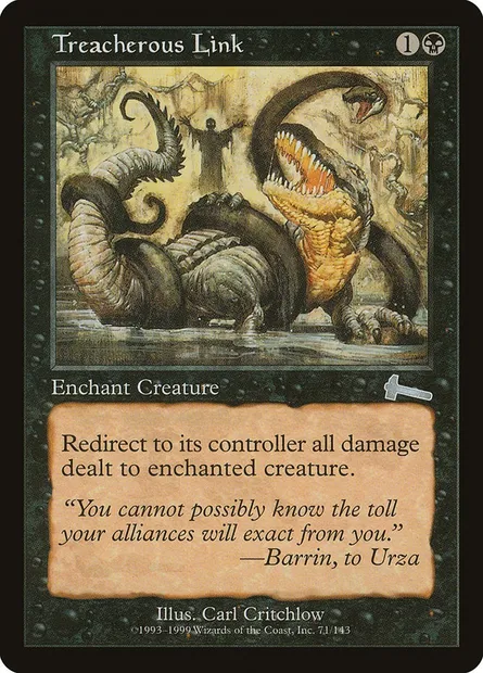 Treacherous Link, Magic card ULG 71 — Urza's Legacy set