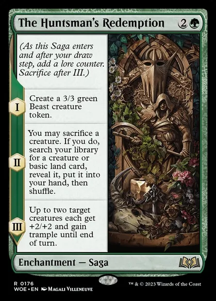 The Huntsman's Redemption, Magic card WOE 176 — Wilds of Eldraine set