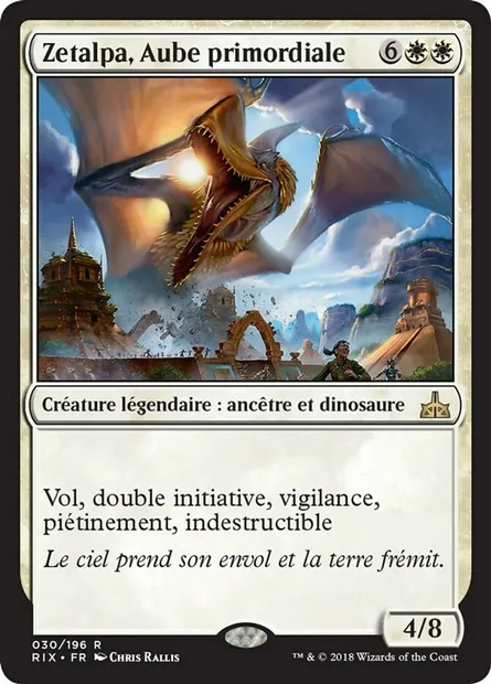 Zetalpa, Aube primordiale, carte Magic RIX 30 — extension Les combattants d'Ixalan
