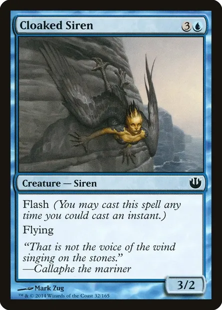 Cloaked Siren, Magic card JOU 32 — Journey into Nyx set