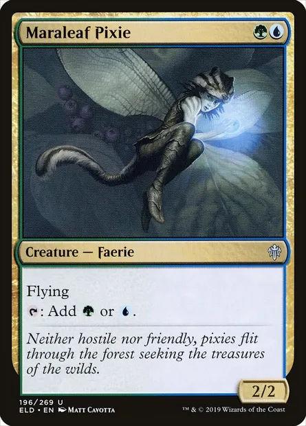 Maraleaf Pixie, Magic card ELD 196 — Throne of Eldraine set