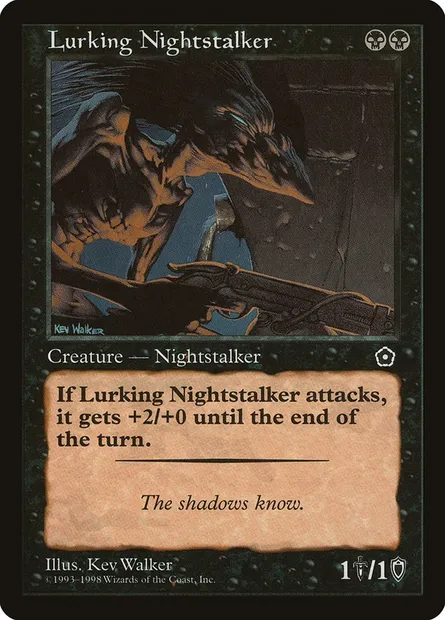 Lurking Nightstalker, Magic card P02 77 — Portal Second Age set