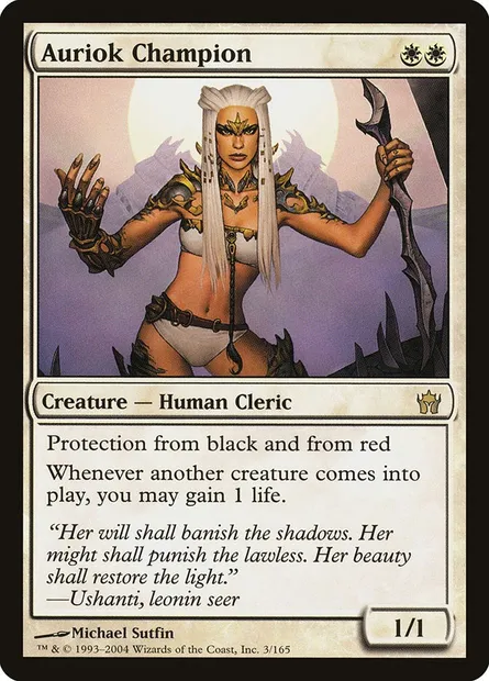 Auriok Champion, Magic card 5DN 3 — Fifth Dawn set