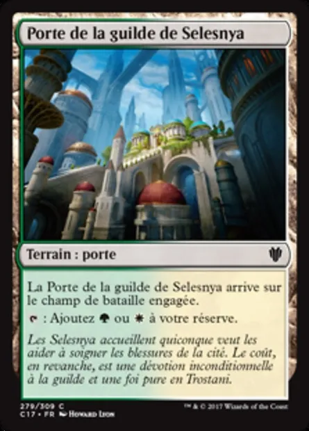 Porte de la guilde de Selesnya, carte Magic C17 279 — extension Commander 2017