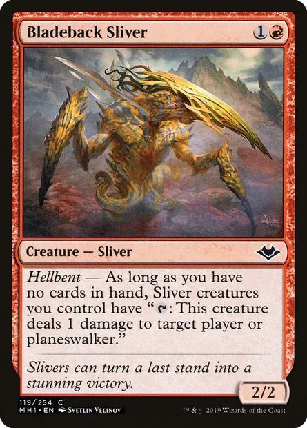 Bladeback Sliver, Magic card MH1 119 — Modern Horizons set