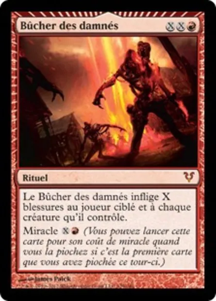 Bûcher des damnés, carte Magic AVR 129 — extension Avacyn ressuscitée
