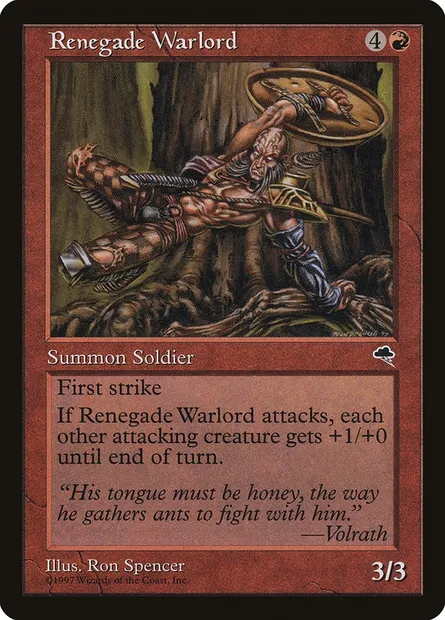 Renegade Warlord, Magic card TMP 197 — Tempest set