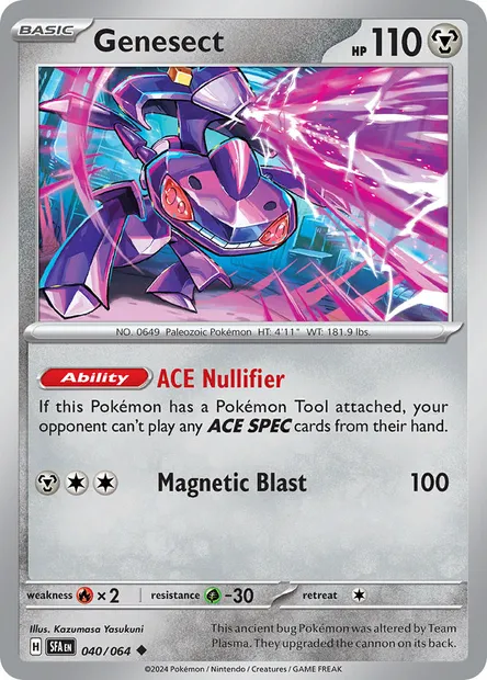 Genesect, Pokémon card SFA 040 — Shrouded Fable set