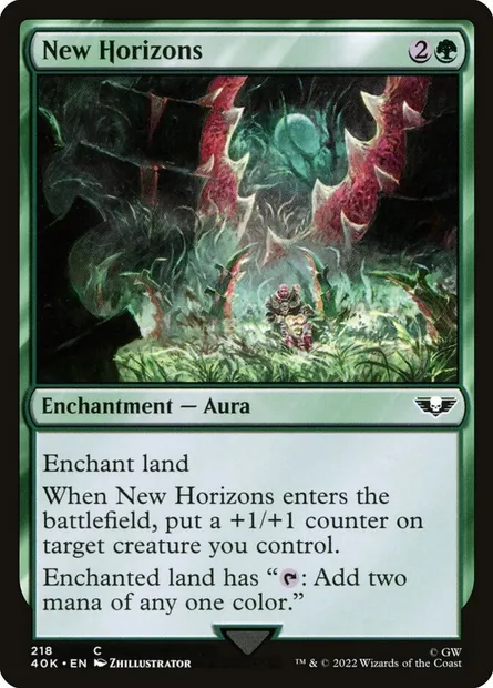 New Horizons, Magic card 40K 218 — Warhammer 40,000 Commander set