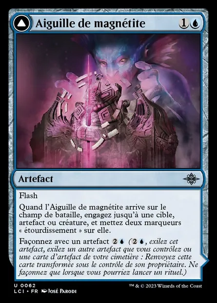 Aiguille de magnétite // Boussole en pierre-guide, carte Magic LCI 62 — extension The Lost Caverns of Ixalan