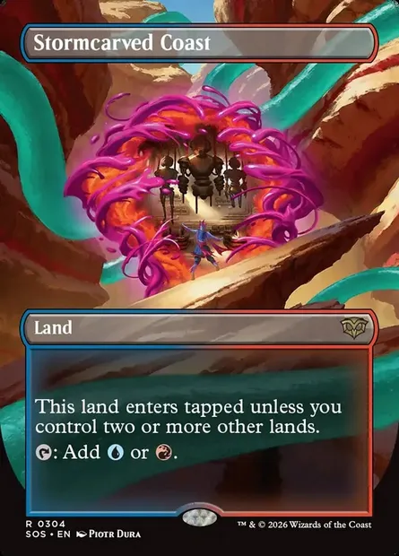 Stormcarved Coast, Magic card SOS 304 — Secrets of Strixhaven set