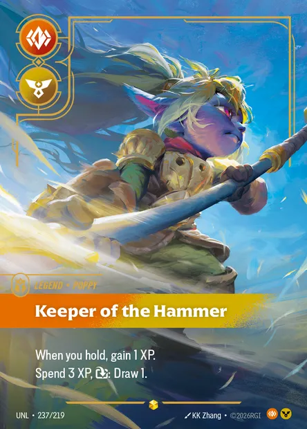 Keeper of the Hammer, carte Riftbound UNL 237 — extension Unleashed