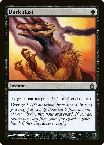 Darkblast, Magic card RAV 82 — Ravnica: City of Guilds set