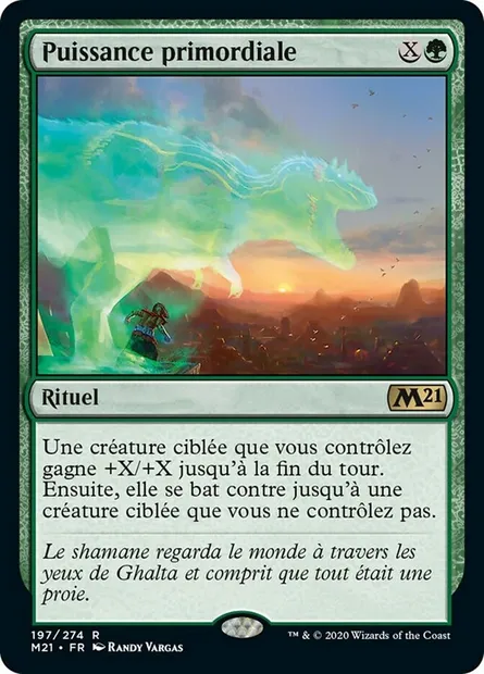 Puissance primordiale, carte Magic M21 197 — extension Core Set 2021