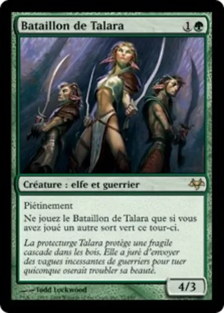 Bataillon de Talara, carte Magic EVE 77 — extension Coucheciel