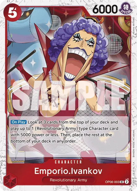 Emporio.Ivankov, One Piece card OP06-003 — WINGS OF THE CAPTAIN set