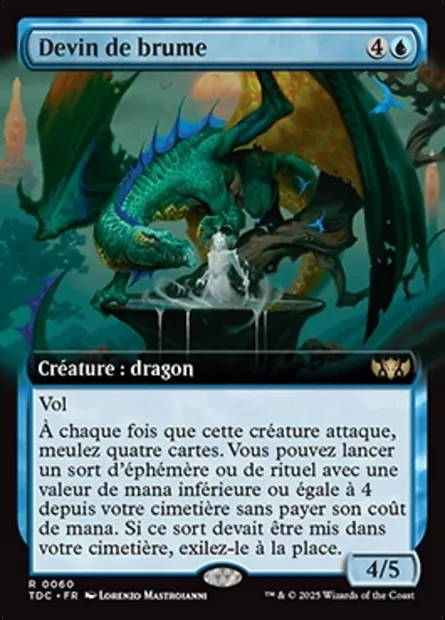 Devin de brume, carte Magic TDC 60 — extension Tarkir: Dragonstorm Commander