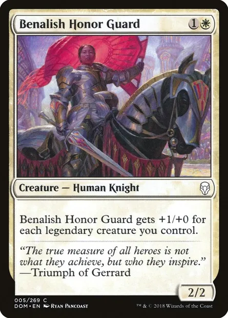Benalish Honor Guard, Magic card DOM 5 — Dominaria set