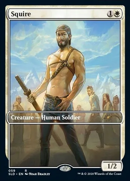 Squire, Magic card SLD 59 — Secret Lair Drop set
