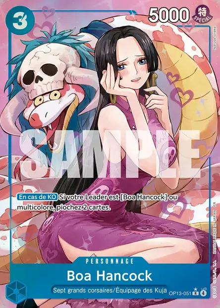 Boa Hancock, carte One Piece OP13-051 — extension SUCCESSEURS