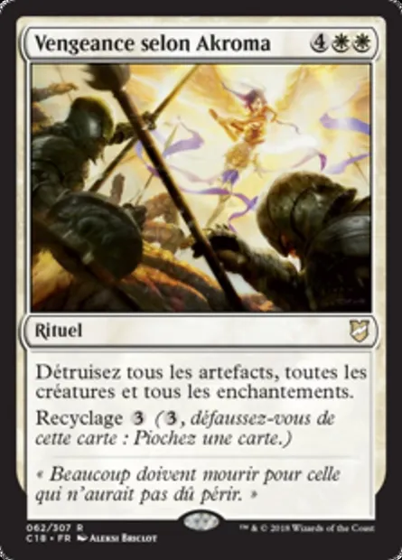 Vengeance selon Akroma, carte Magic C18 62 — extension Commander 2018