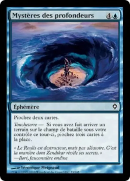 Mystères des profondeurs, carte Magic WWK 33 — extension Worldwake