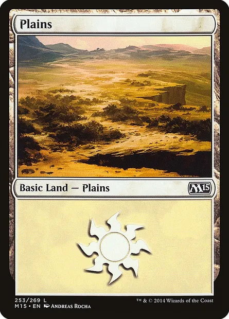Plains, Magic card M15 253 — Magic 2015 set