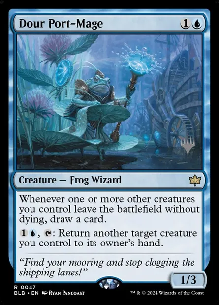 Portmage austère, carte Magic PBLB 47p — extension Bloomburrow Promos
