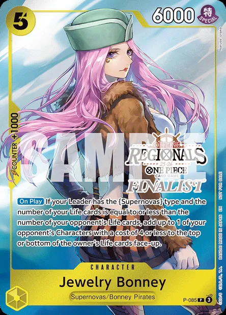 Jewelry Bonney, One Piece card P-085 — Promotion card set