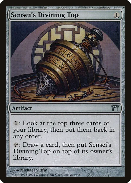 Sensei's Divining Top, Magic card CHK 268 — Champions of Kamigawa set