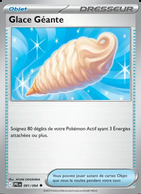 Glace Géante, carte Pokémon PFL 091 — extension Flammes Fantasmagoriques