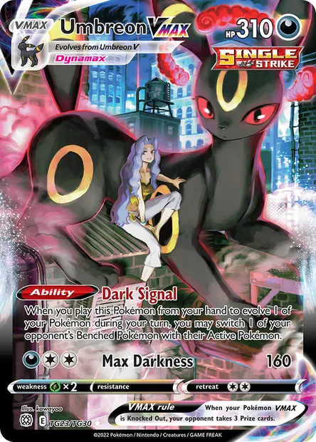 Umbreon VMAX, Pokémon card BRS TG23 — Brilliant Stars set