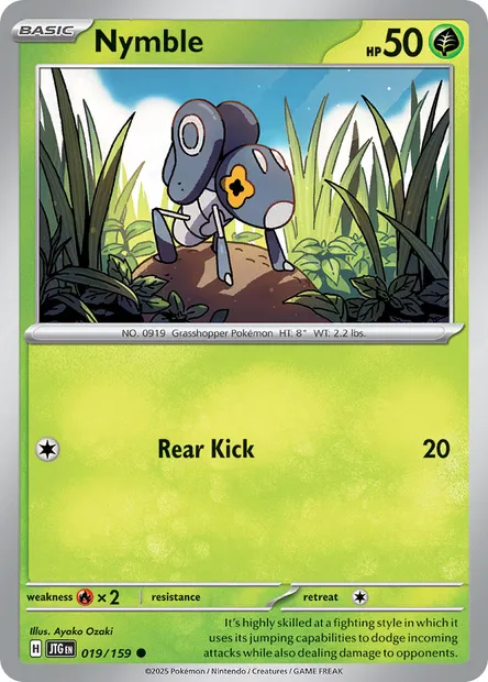 Nymble, Pokémon card JTG 019 — Journey Together set