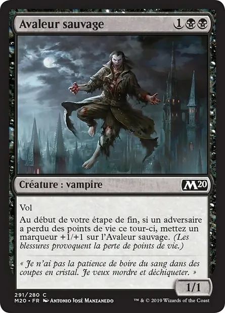 Avaleur sauvage, carte Magic M20 291 — extension Core Set 2020