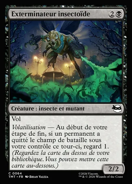 Exterminateur insectoïde, carte Magic TMT 64 — extension Teenage Mutant Ninja Turtles