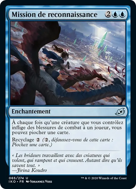 Mission de reconnaissance, carte Magic IKO 65 — extension Ikoria: Lair of Behemoths