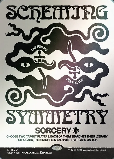 Symétrie sournoise, carte Magic SLD 1520★ — extension Secret Lair Drop