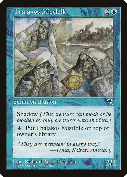 Thalakos Mistfolk, Magic card TMP 93 — Tempest set