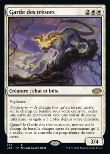 Garde des trésors, carte Magic J22 259 — extension Jumpstart 2022