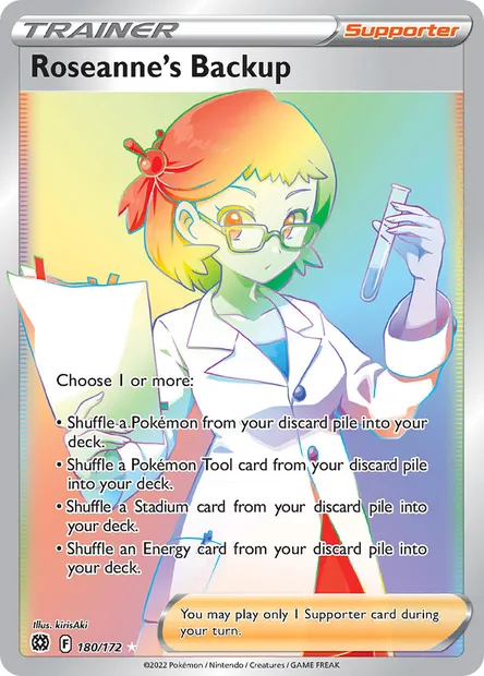 Roseanne's Backup, Pokémon card BRS 180 — Brilliant Stars set