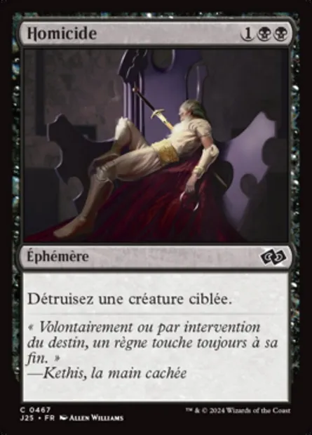 Homicide, carte Magic J25 467 — extension Foundations Jumpstart
