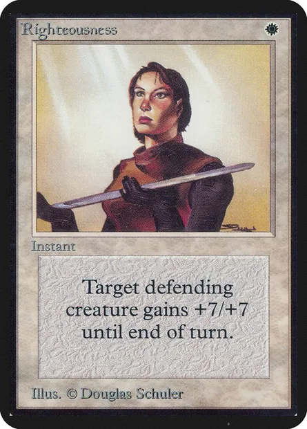 Righteousness, Magic card LEA 36 — Limited Edition Alpha set