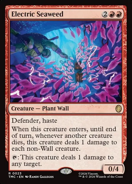 Electric Seaweed, Magic card TMC 23 — Teenage Mutant Ninja Turtles Eternal set