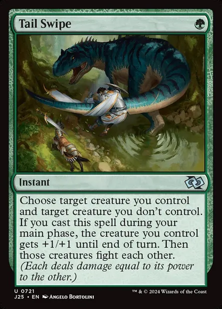 Tail Swipe, Magic card J25 721 — Foundations Jumpstart set