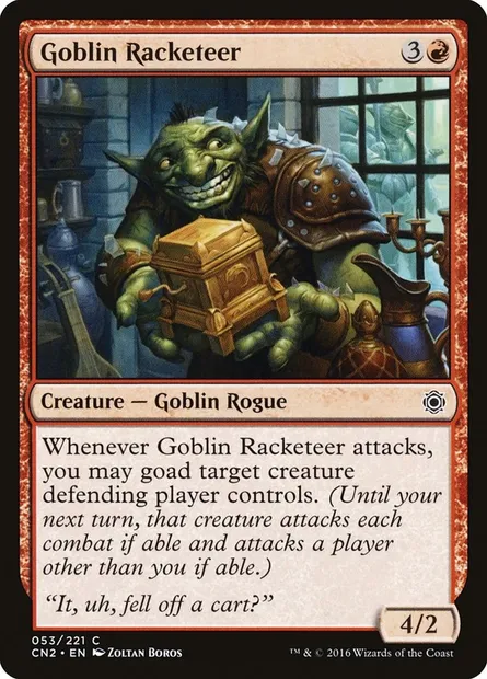 Goblin Racketeer, Magic card CN2 53 — Conspiracy: Take the Crown set