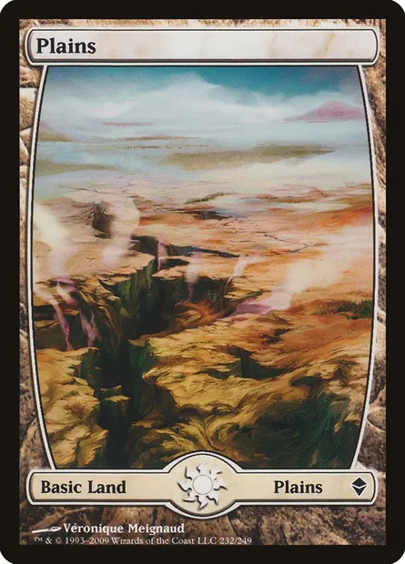 Plains, Magic card ZEN 232 — Zendikar set
