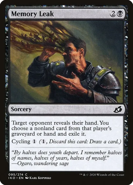 Memory Leak, Magic card IKO 95 — Ikoria: Lair of Behemoths set