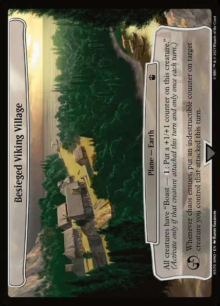 Besieged Viking Village, Magic card WHO 570 — Doctor Who set