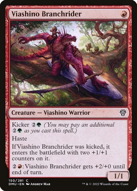 Viashino Branchrider, Magic card DMU 150 — Dominaria United set