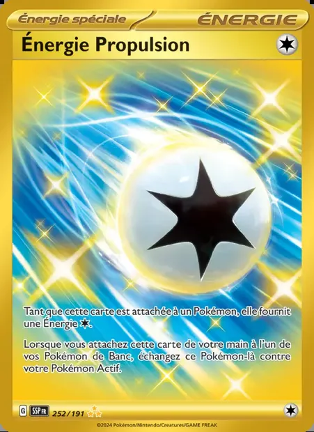 Énergie Propulsion, carte Pokémon SSP 252 — extension Étincelles Déferlantes